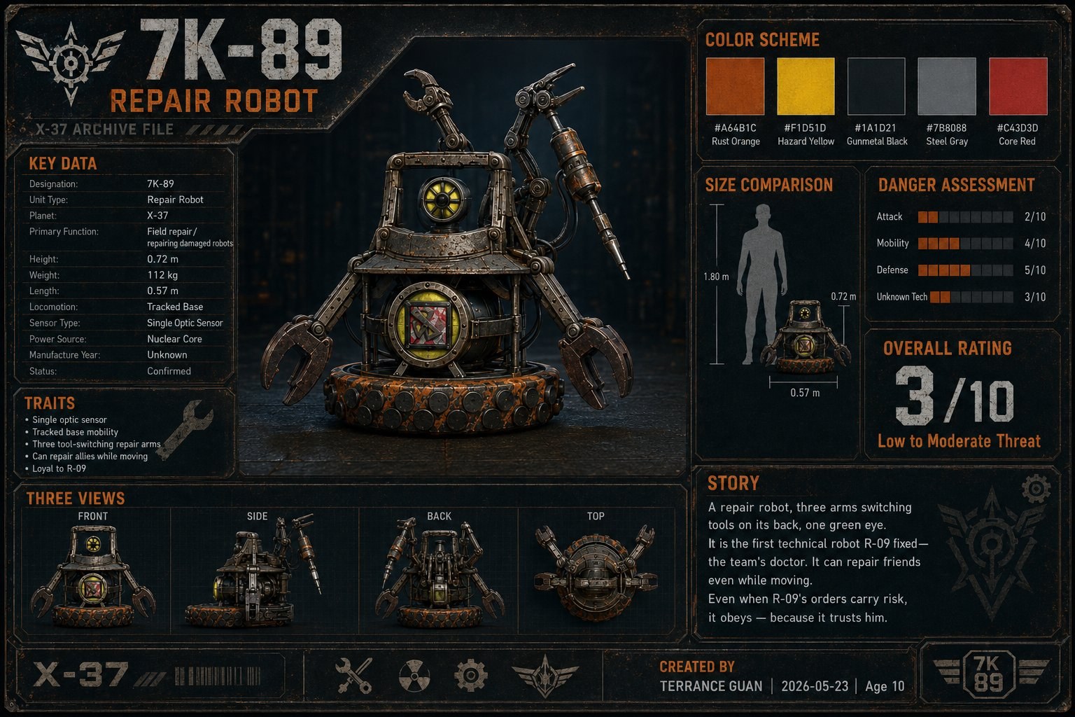 7K-89 维修机器人 档案