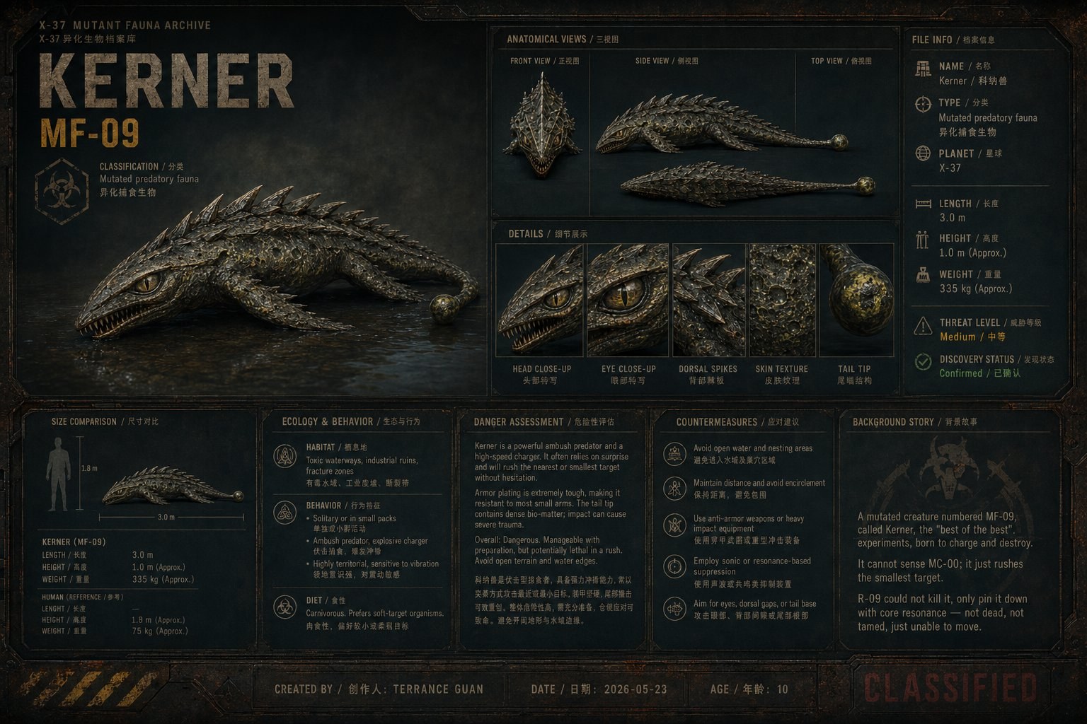 KERNER · MF-09 异化生物 档案