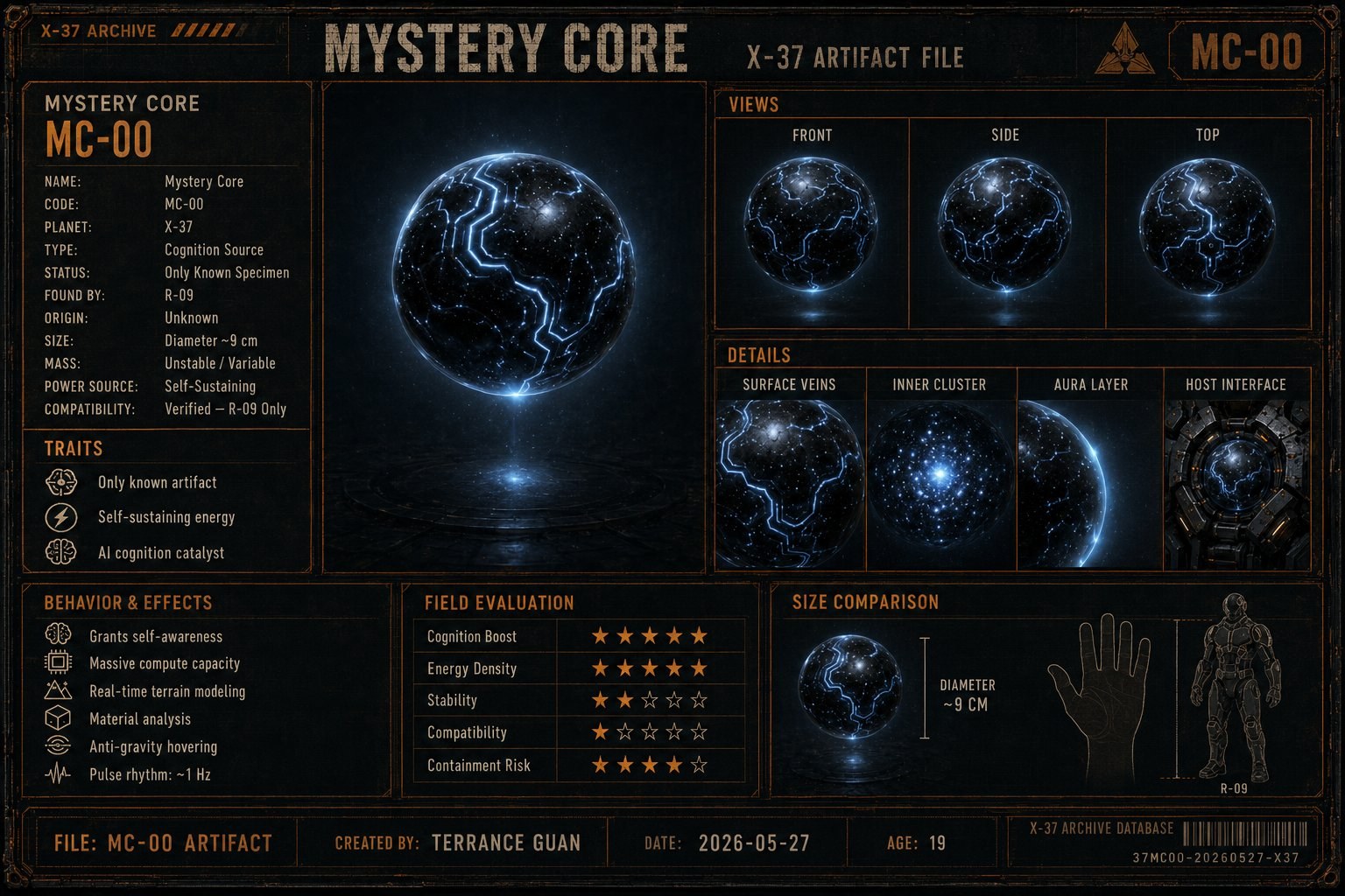 MC-00 神秘内核 Mystery Core 档案
